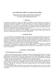 Laser diffraction of RBC: the method and its pitfalls - ILM