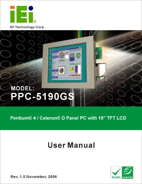 PPC-5190 User Manual - iEi