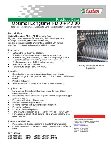 Optimol Longtime PD 0 + PD 00 - dcproducts.com.au