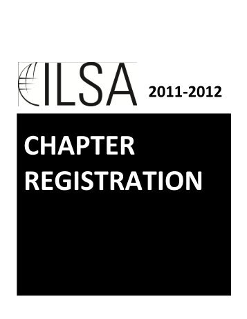 2012 ILSA Chapter Registration Form - International Law Students ...