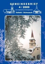 Gemeindebrief Ausgabe Dezember 2009 - Evangelische ...