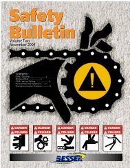 Safety Bulletin - Besser Company