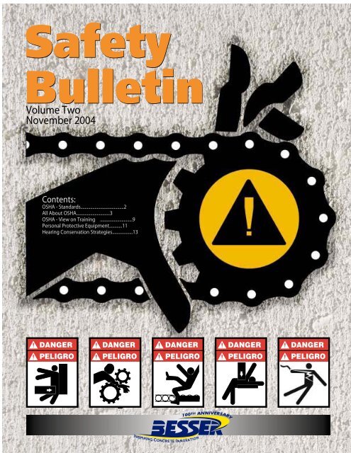 Safety Bulletin - Besser Company
