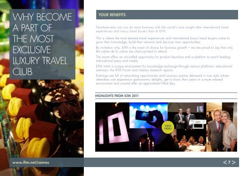 ILTM STaTISTIcaL OvervIew - International Luxury Travel Market