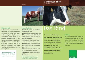 Das Rind - information.medien.agrar eV