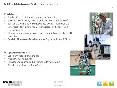 Roboter - IMA,ZLW & IfU - RWTH Aachen University