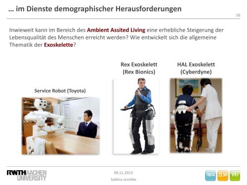 Roboter - IMA,ZLW & IfU - RWTH Aachen University