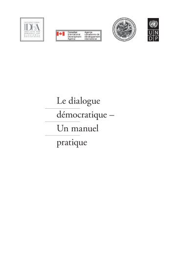 Le dialogue dÃ©mocratique â Un manuel pratique - Democratic ...