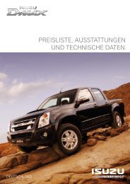 Isuzu D-Max Katalog - Autohaus Siebrecht