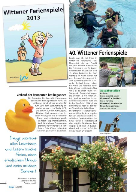 Aktuelle Ausgabe - Image Magazin