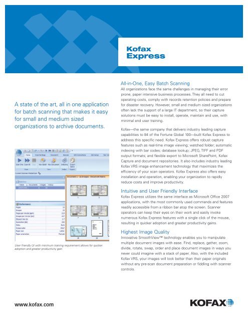 which scanners include kofax vrs which scanners include kofax vrs