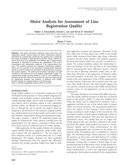 Additional Material, Journal of Imaging Science - Society for Imaging ...