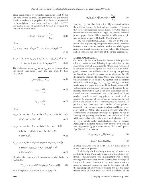 Additional Material, Journal of Imaging Science - Society for Imaging ...