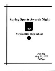 Spring Sports Awards Night Program 2012 - Vernon Hills High School