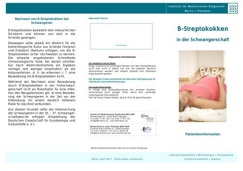 B-Streptokokken-In - IMD Berlin