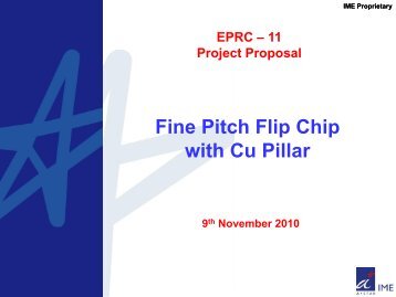 Fine Pitch Flip Chip with Cu Pillar