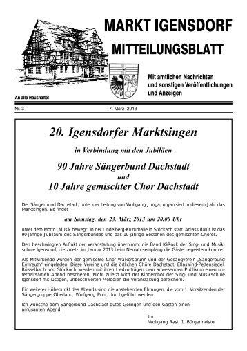Ausgabe 03/2013 - Markt Igensdorf