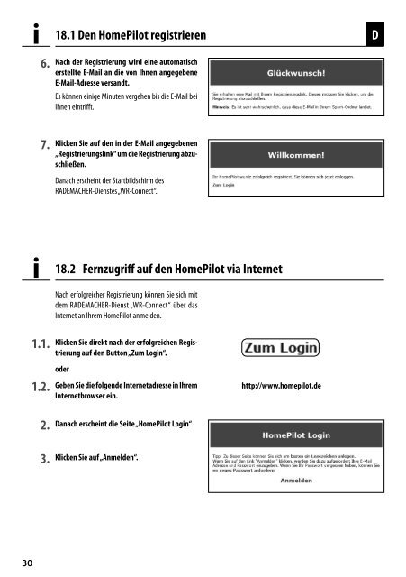 D Bedienungsanleitung Homepilot - Rademacher