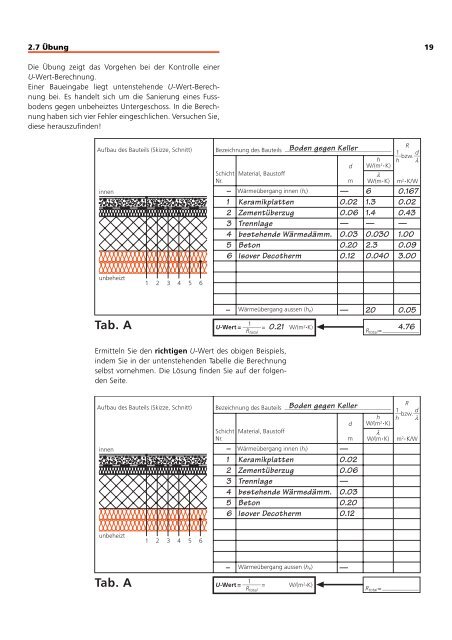 7.4. U-Wert-Berechnung und Bauteilekatalog Sanierungen (pdf - AWA