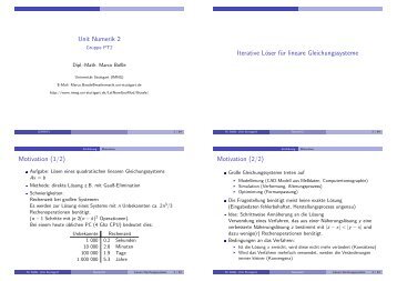 Unit Numerik 2 - Gruppe PT2 - imng - UniversitÃ¤t Stuttgart