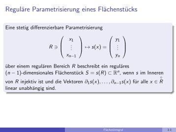 FlÃ¤chenintegral - imng