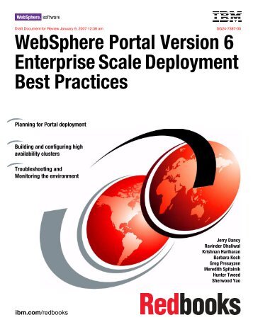 WebSphere Portal Version 6 Enterprise Scale Deployment Best ...