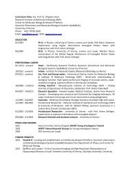 Scientific CV in PDF format - IMP