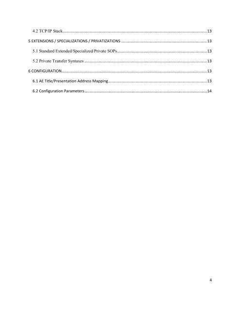 DICOM Conformance Standards - Image Works