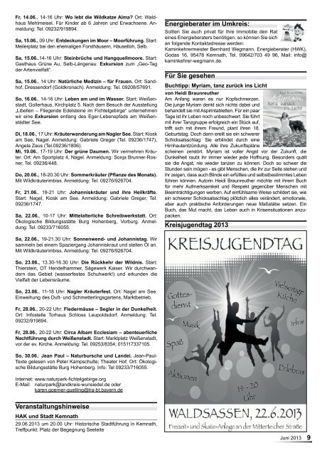 Mitteilungsblatt Juni 2013 - Immenreuth