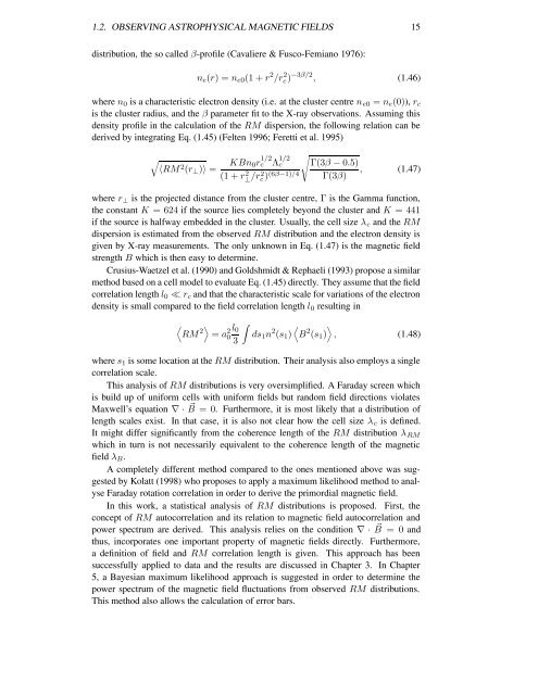 Investigations of Faraday Rotation Maps of Extended Radio Sources ...