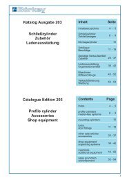 Katalog Ausgabe 203 Schließzylinder Zubehör Ladenausstattung ...