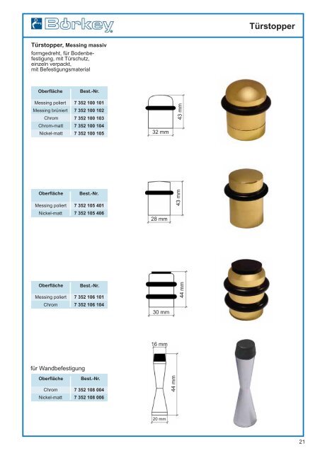 Katalog Ausgabe 203 Schließzylinder Zubehör Ladenausstattung ...