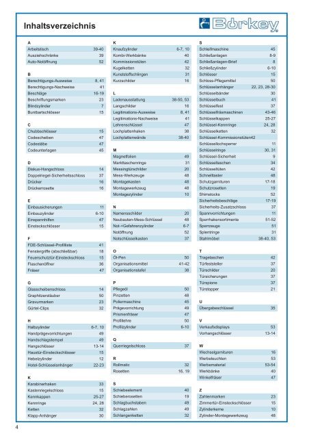 Katalog Ausgabe 203 Schließzylinder Zubehör Ladenausstattung ...