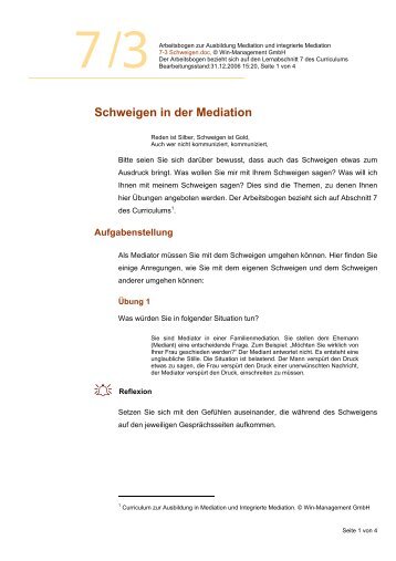 7-3 Schweigen.pdf - Integrierte Mediation