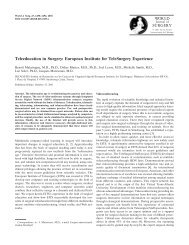 European Institute for TeleSurgery Experience - Free