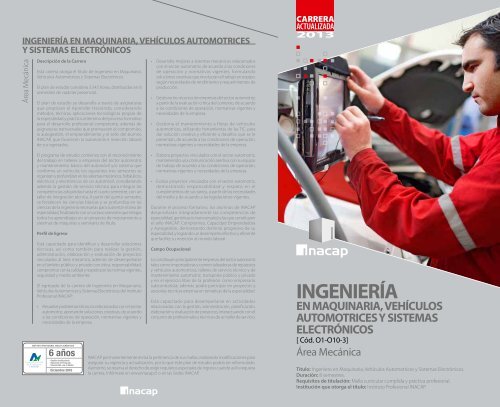 Ingeniería En Maquinaria Vehículos Automotrices Y Sistemas Electrónicos