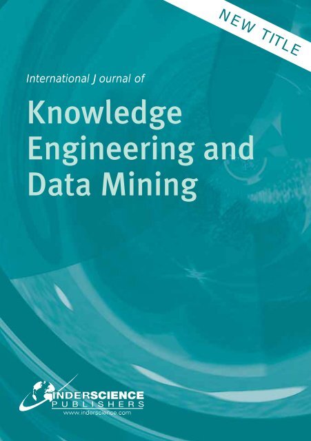 International Journal of Knowledge Engineering and Data Mining