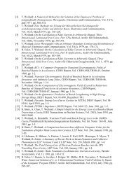 [1] T. Weiland: A Numerical Method for the Solution of the - CERN