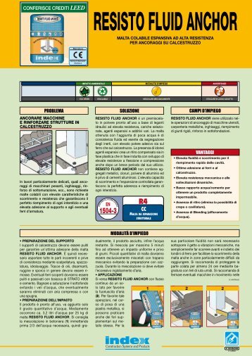 RESISTO FLUID ANCHOR - Index S.p.A.