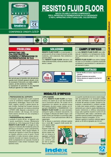 RESISTO FLUID FLOOR - Index S.p.A.