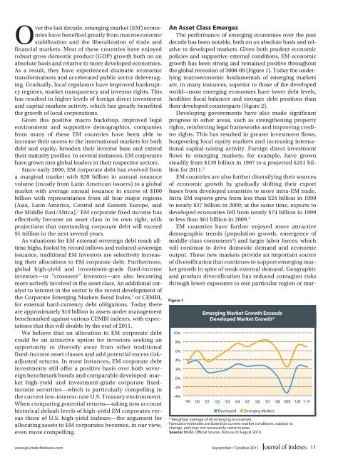 The Case for Emerging Market Corporates - IndexUniverse.com