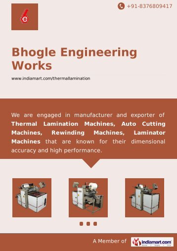 Bhogle Engineering Works, Aurangabad ... - IndiaMART