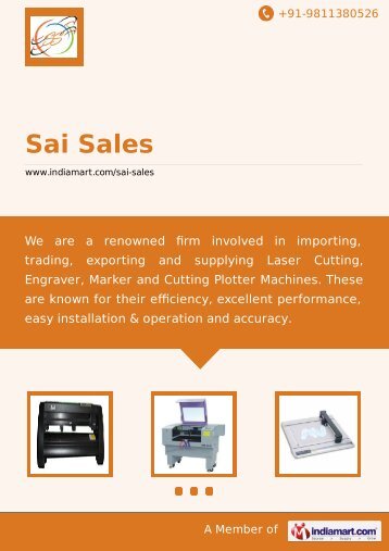 Sai Sales, Ahmedabad - Importer & Supplier of Cutting ... - IndiaMART