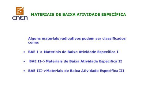 TRANSPORTE DE MATERIAIS RADIOATIVOS - ILEA