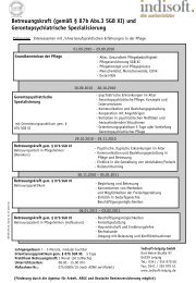 Betreuungskraft (gemÃ¤Ã Â§ 87b Abs.3 SGB XI) und ... - indisoft