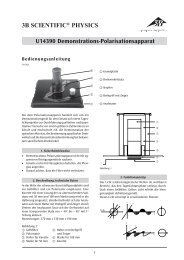 3B SCIENTIFIC® PHYSICS U14390 Demonstrations ...