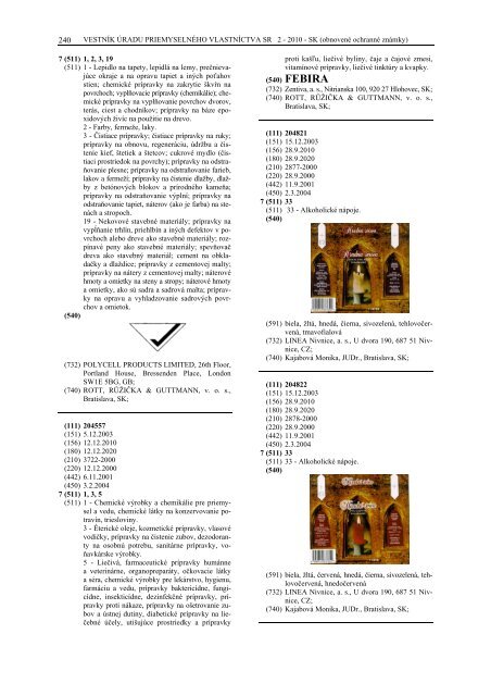 PDF (2,4 MB) - Ãrad priemyselnÃ©ho vlastnÃ­ctva SR