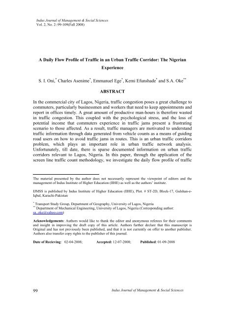 2-A Daily Flow Profile of Traffic in an Urban Traffic.pdf