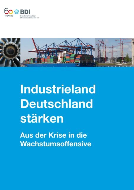 BroschÃ¼re Industrieland Deutschland stÃ¤rken - BDI