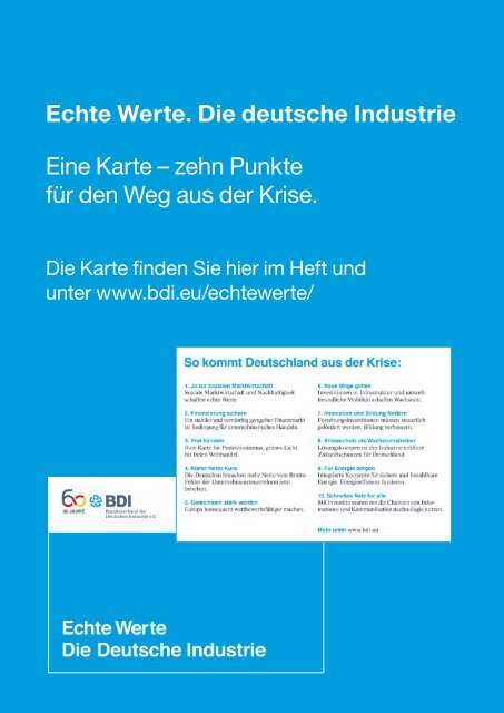 BroschÃ¼re Industrieland Deutschland stÃ¤rken - BDI